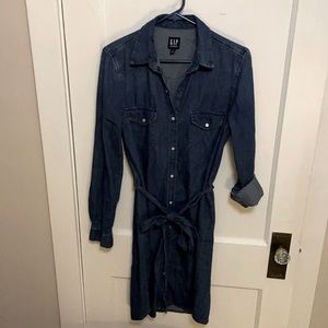 Gap denim shirtdress size SMALL TALL